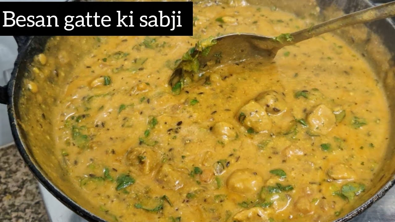 Besan gatte ki sabji 🤤#besangattekisabji #gatte #foodvideo #racipy 