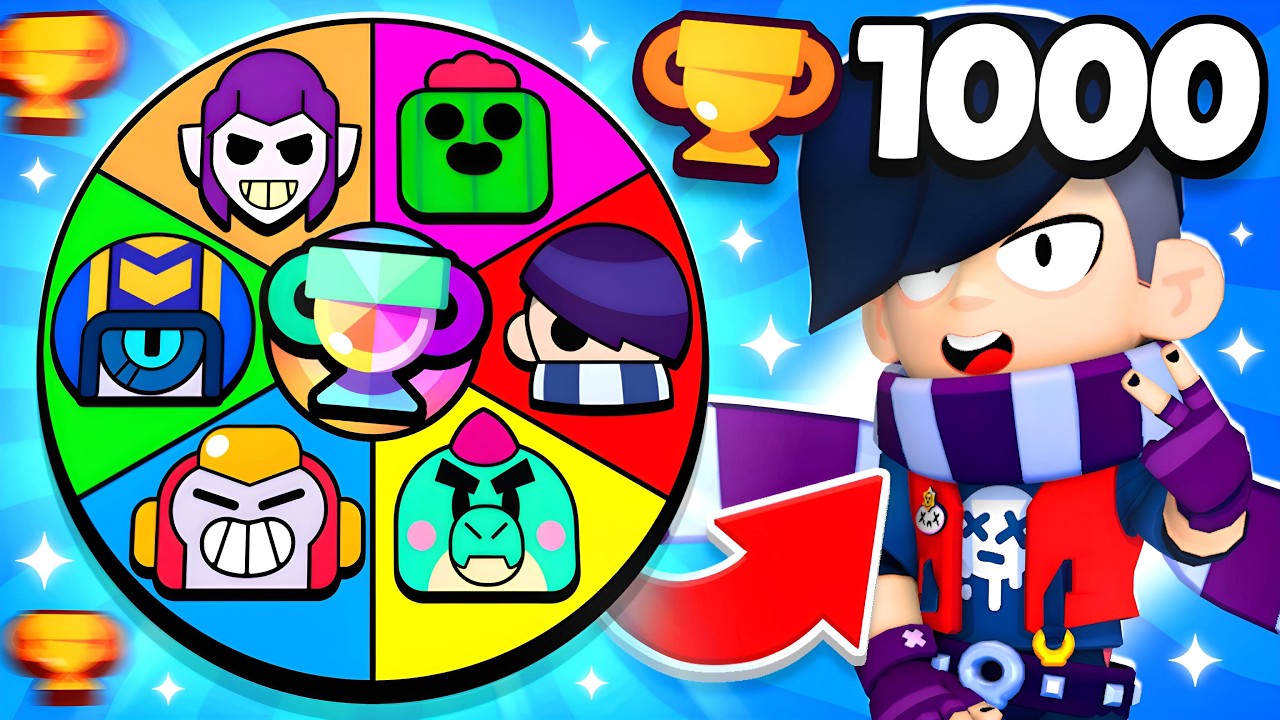 ÇARKTAN ÇIKAN KARAKTERLERİ 1000 KUPAYA KASIYORUM! 😱 | Brawl Stars