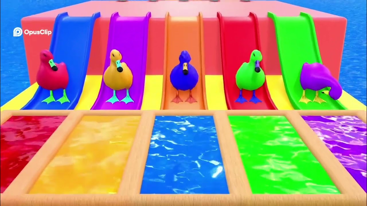 Epic Water Slide Race  Ducks, Cars & Hulk Dance Party! 1