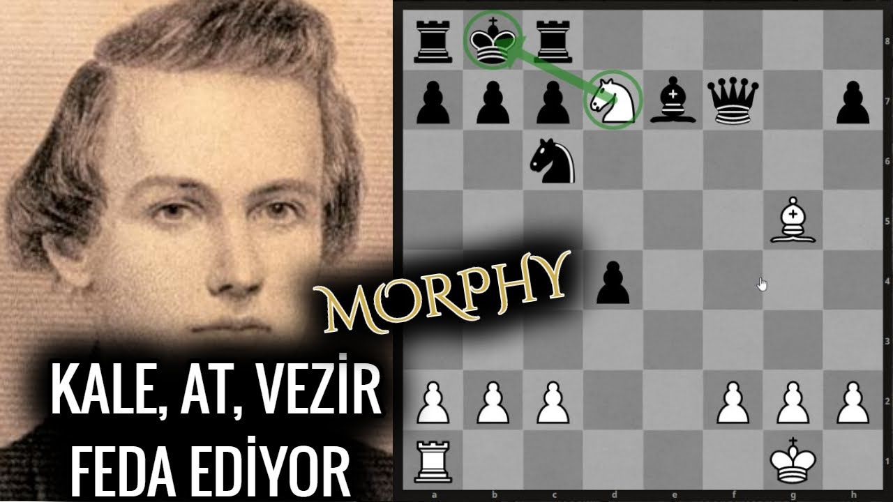 MORPHY BİR AT İLE RAKİBİNİ MAT EDİYOR