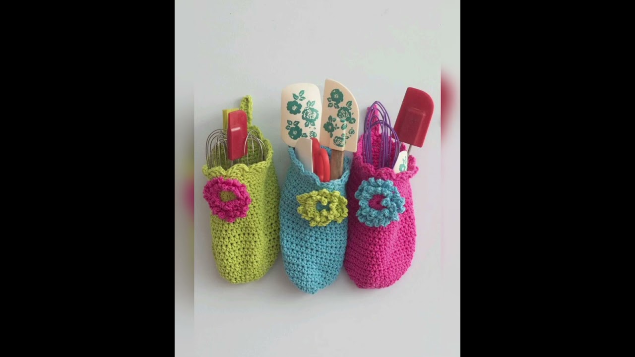 Latest crochet wall Hanging Storage Bag || Trendy Storage Bag Designs