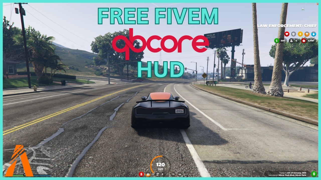 *FREE* QB-Core Trew's Hud UI | FiveM Tutorial 2025 | FiveM Roleplay Scripts