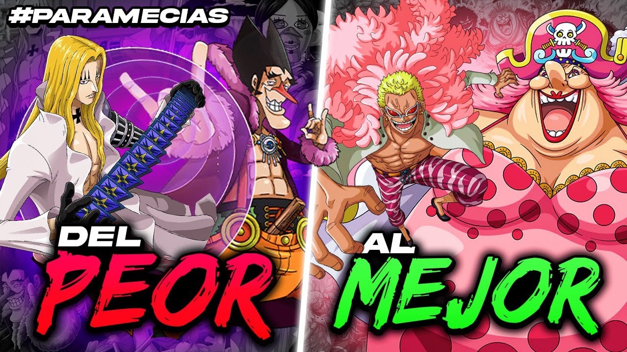 Del PEOR al MEJOR USUARIO PARAMECIA en ONE PIECE