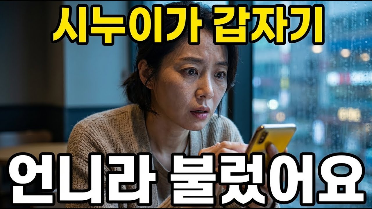 전업주부라고 무시하던 시누이, 제가 모은 억 단위 통장 보고 갑자기 언니라 부르네요