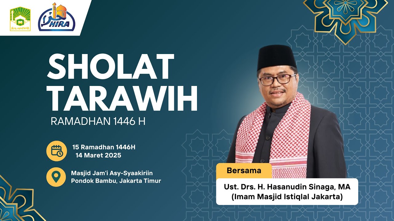 Sholat Tarawih Merdu Bersama Ust. Drs. H. Hasanudin Sinaga, MA - (Imam Masjid Istiqlal Jakarta)