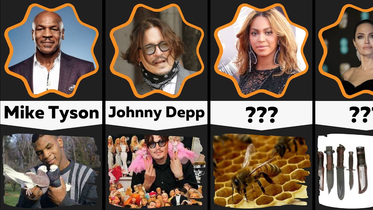 Comparison: Celebrities With Unusual Hobbies