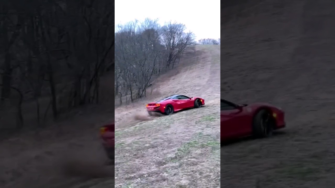 The Ferrari F8 goes off-roading looks stunning