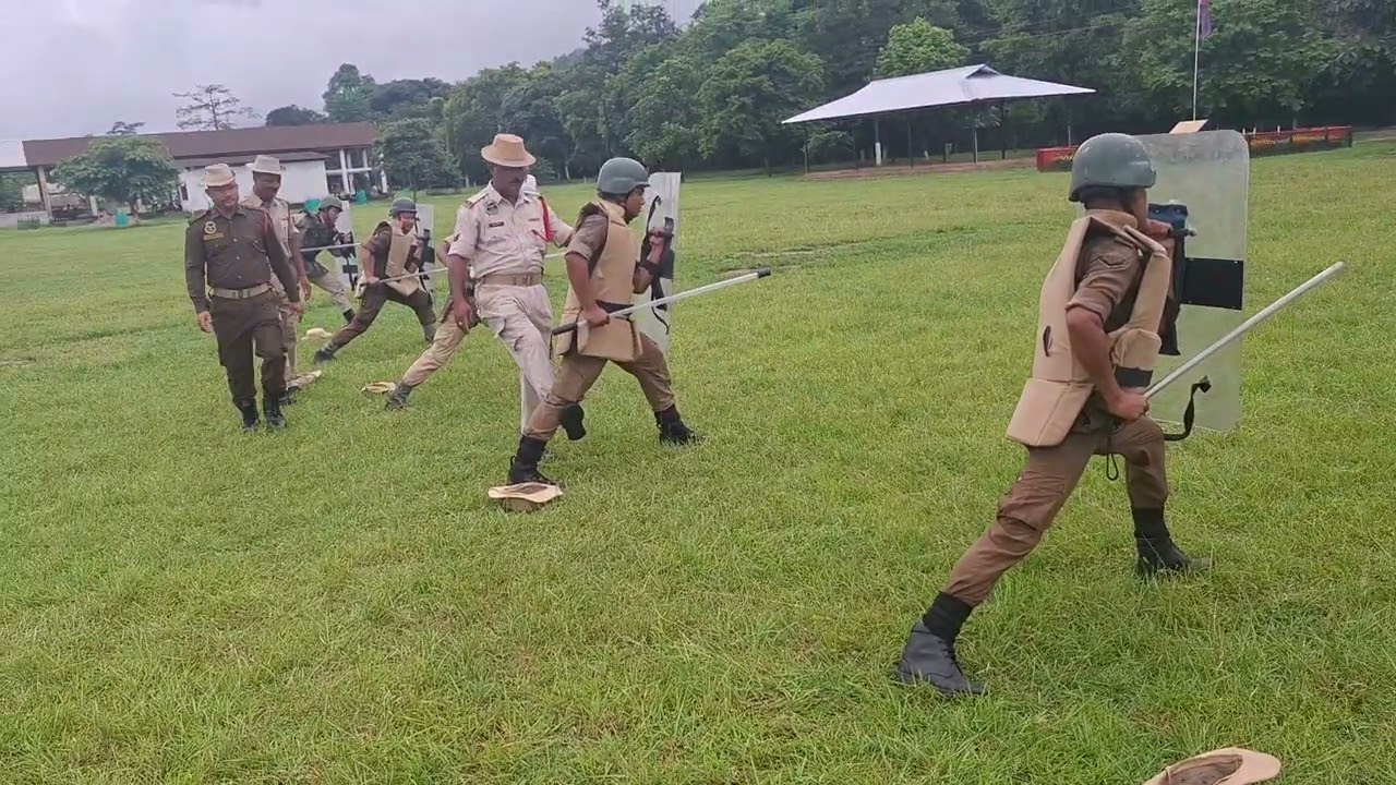 Assam police Crowd control Drill practice II#likes #comments #subscribe #assampolice @LD ASSAM