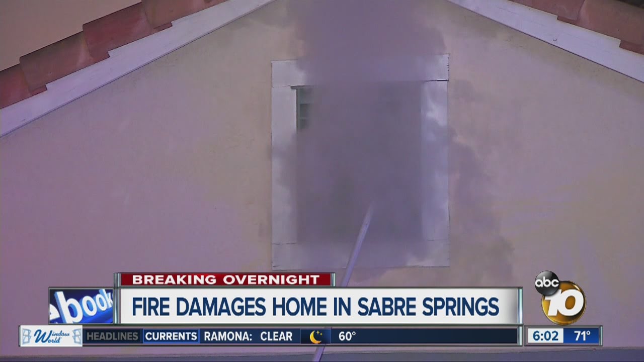 Sabre Springs artist loses work as house burns