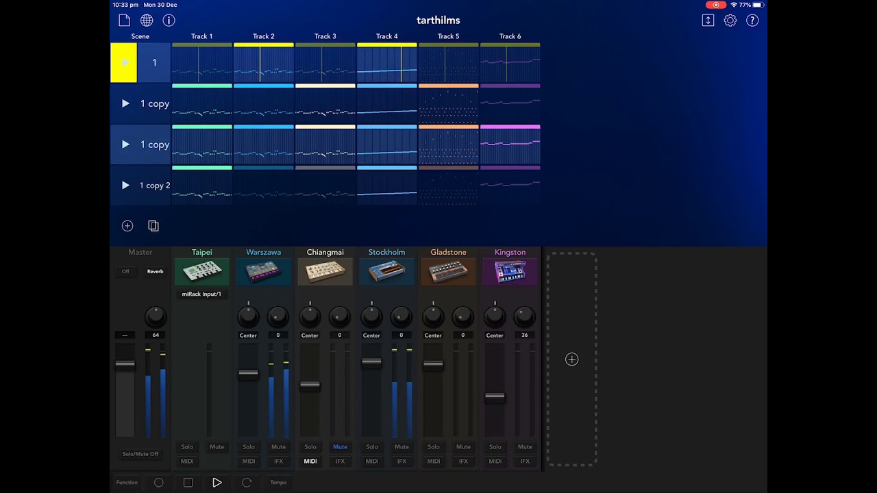 Korg Gadget and miRack via Taipei