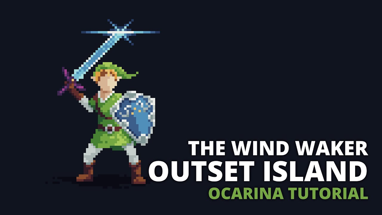 The Legend of Zelda: The Wind Waker - Outset Island - Ocarina tutorial / tabs