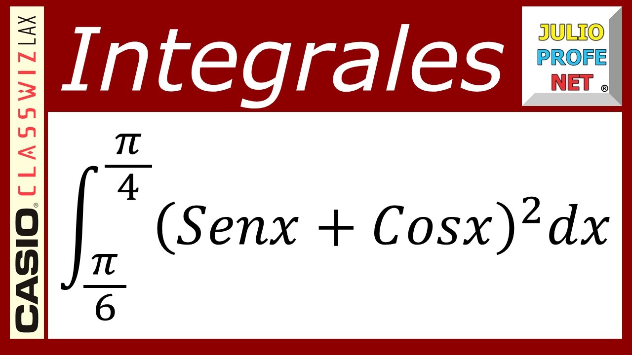 Integrales definidas - Ej. 13 con CASIO Classwiz fx-991LA X
