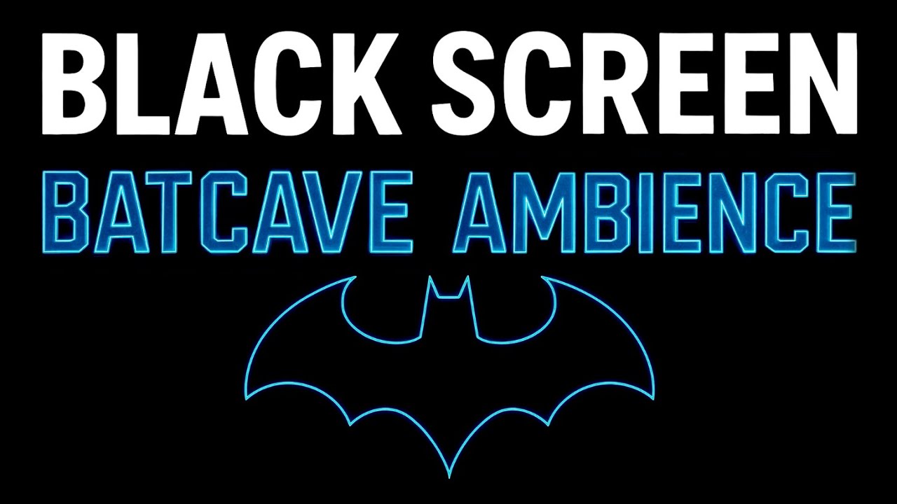 Fall Asleep in the Batcave While Batman and Alfred Talk | Black Screen