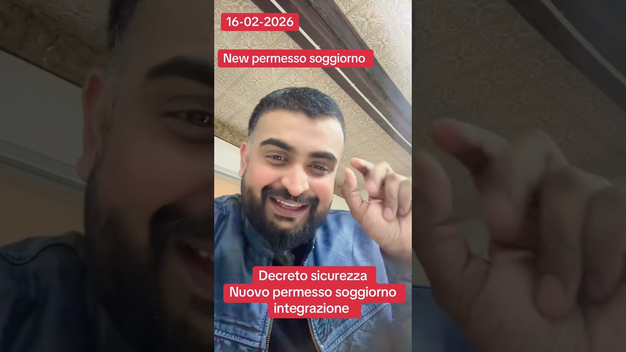 New permesso soggiorno integrazione 2026 #foryou #job #italy 