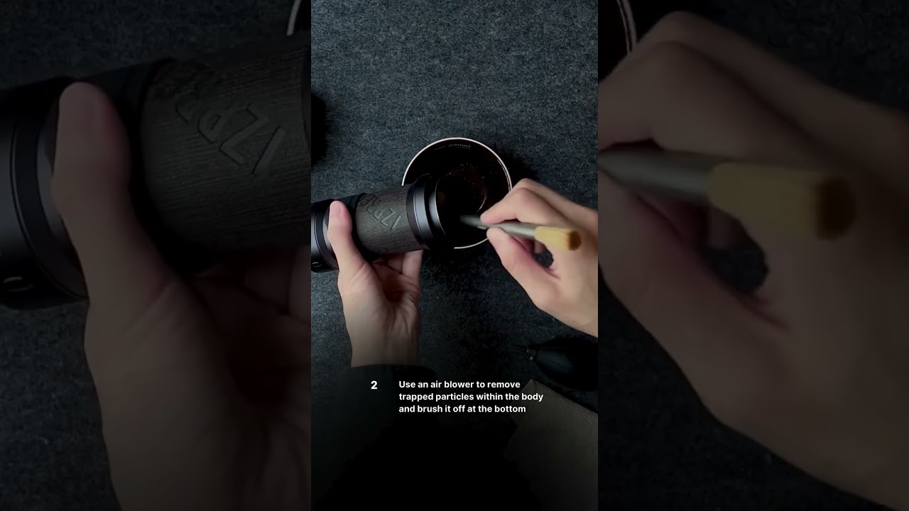 Tips to clean your hand grinder ✨ You&rsquo;ll need a kitchen cloth, air puffer and brush. #handgrinder