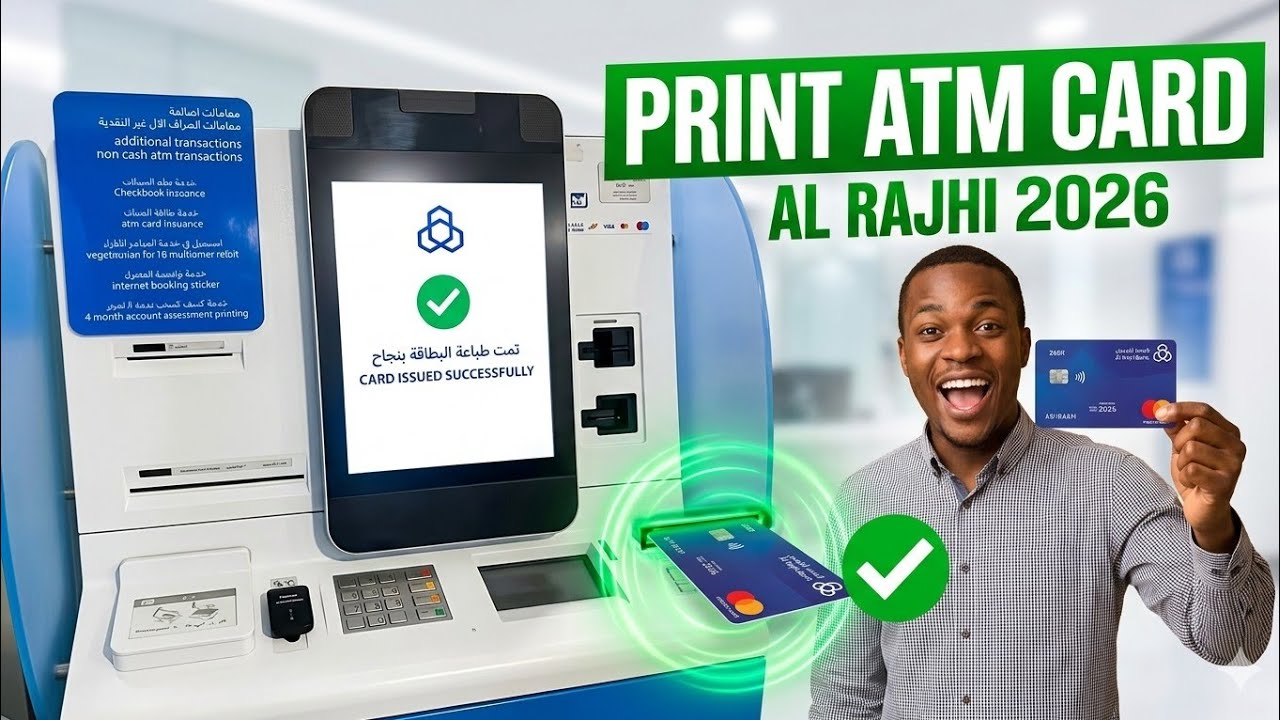 How to print Alrajhi ATM card 2025 | how to get Alrajhi ATM card || al Rajhi atm printing 