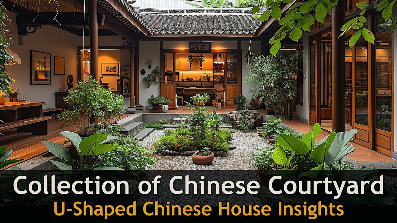 Harmonious U-Shaped Chinese Home Design: Feng Shui Wonders