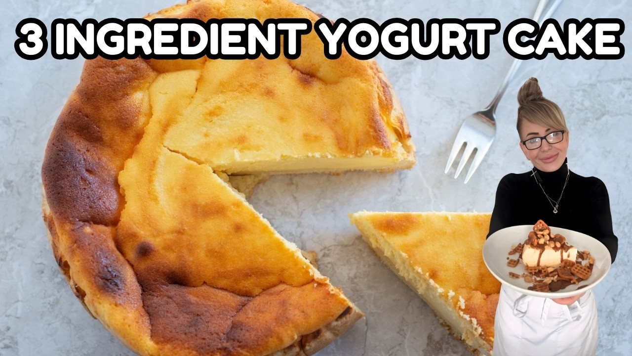 KETO Yogurt Cake With Sugar Free Toppings | 5 Net Carbs | 15 g Protein
