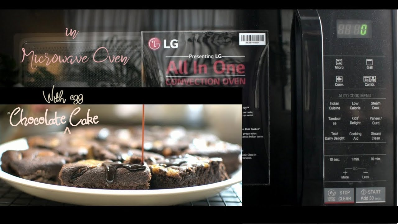 Homemade Chocolate Cake with Egg in Microwave Oven Using LG Microwave Oven