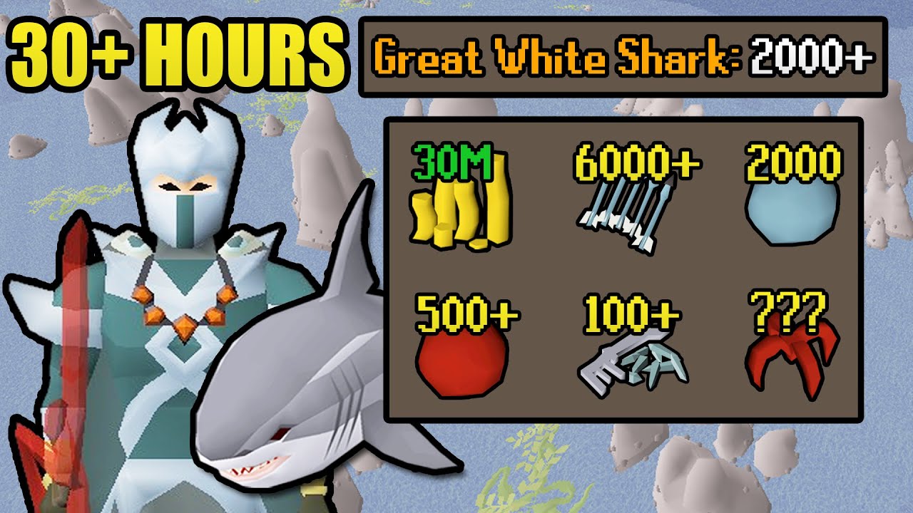 30+ Hours of Great White Sharks | UIM Collection Log Completionist (#68) [OSRS]
