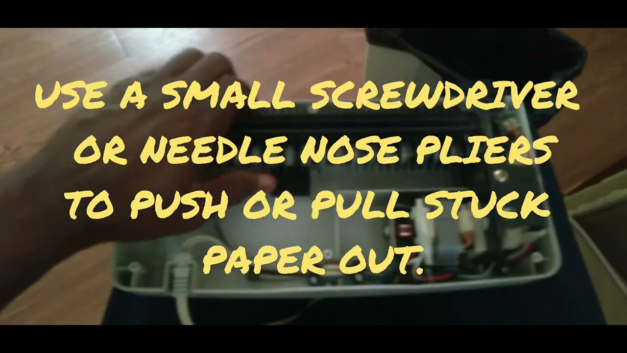 FIXING A JAMMED PAPER SHREDDER