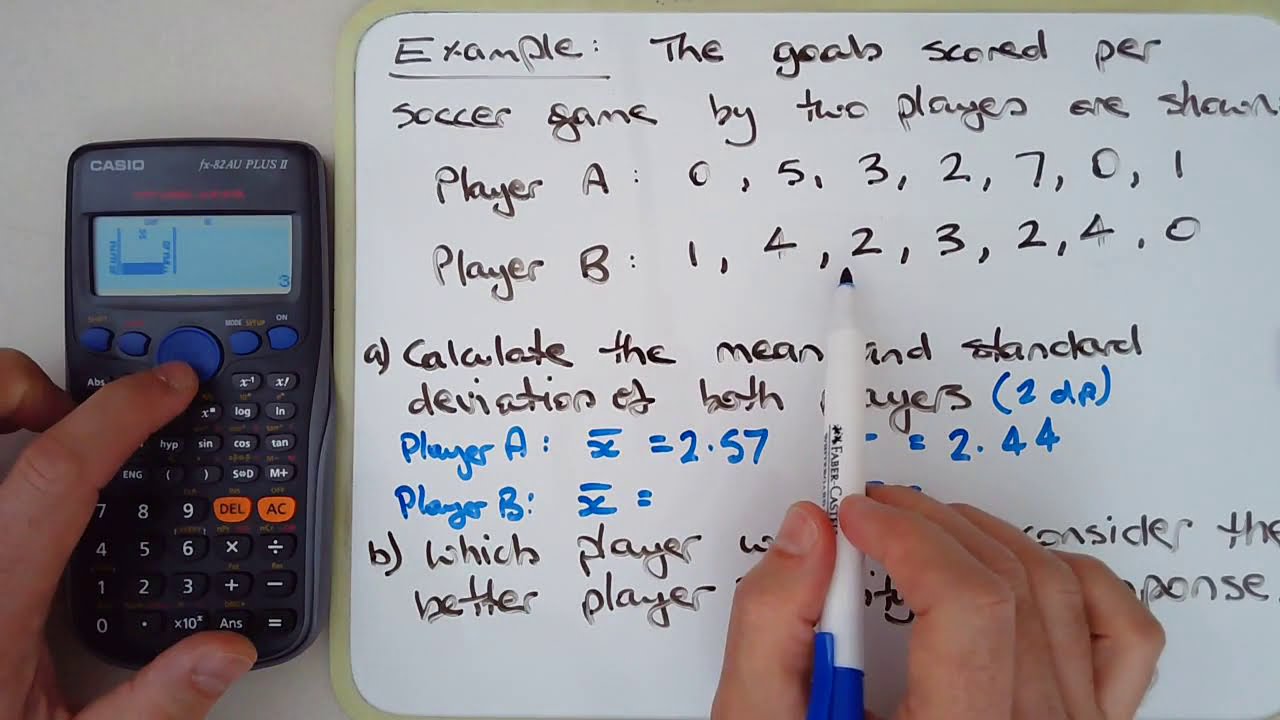 How to compare statistical data sets by their means & standard deviations (with example)