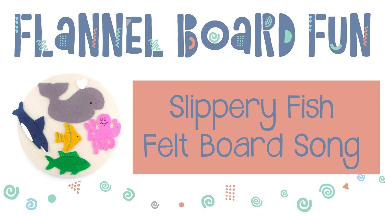 Ocean Octopus and Slippery Fish Felt Board Song For Preschool Circle Time and Library Storytime