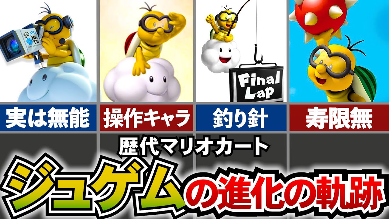 【歴代マリオカート】徹底比較！歴代マリオカートのジュゲムの進化の歴史