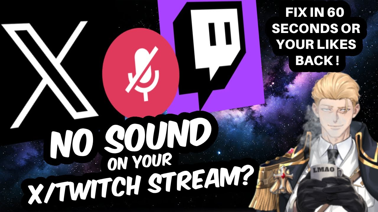 GUIDE: Fix no sound on twitch stream OBS in 60 seconds #restream #twitch