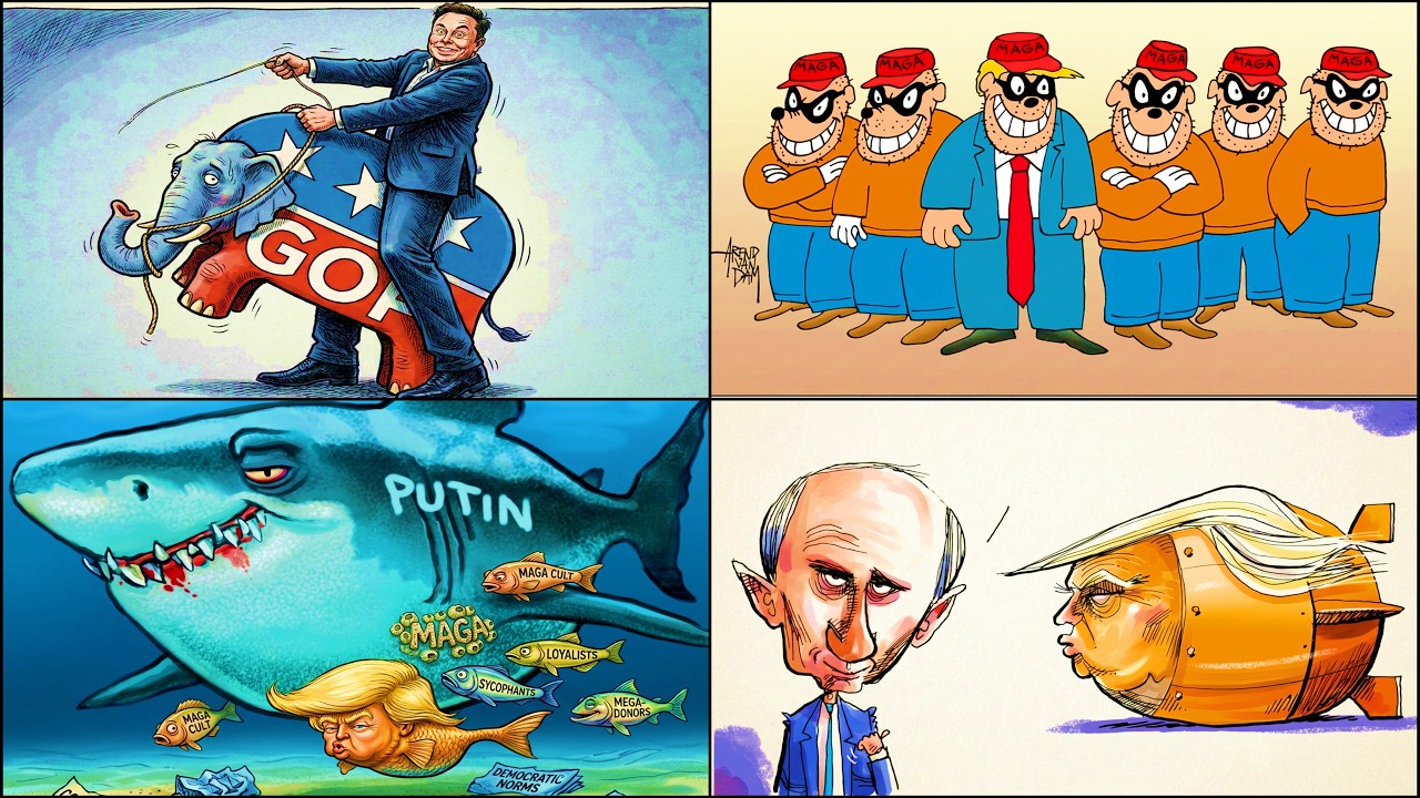 Trump's Political Circus: Power & Puppets| Trump Satire, Humor & Caricatures, Comic | 21 OCTOBER |