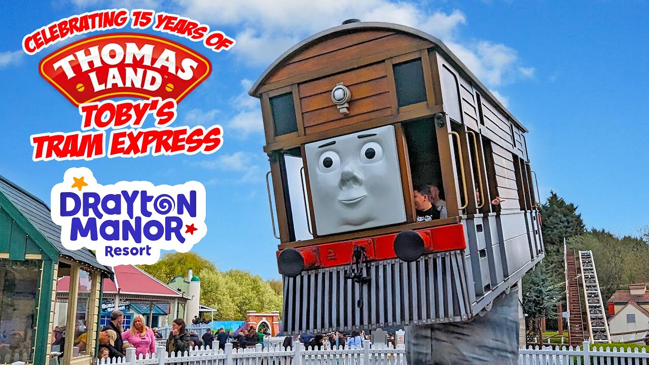 Toby's Tram Express in Thomas Land at Drayton Manor (May 2023) [4K]