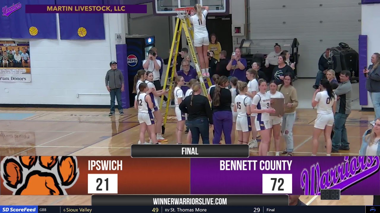 Ipswich Tigers vs Bennett County Warriors (Girls SoDak16)