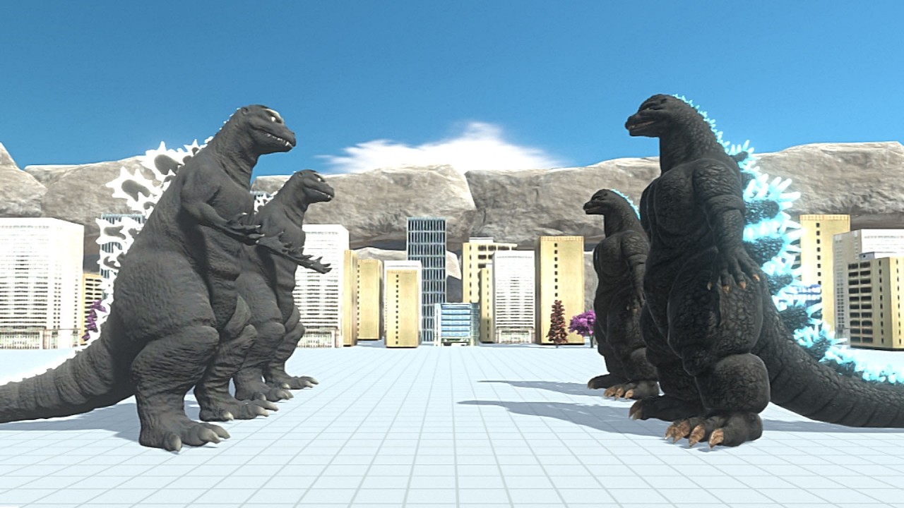 2 vs 2 Godzilla Tournament - Animal Revolt Battle Simulator | ARBS