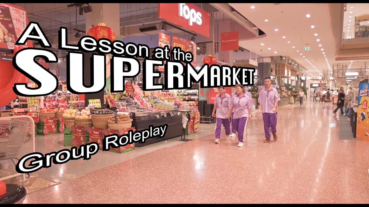 English Conversation Group Roleplay: A Lesson at the supermarket