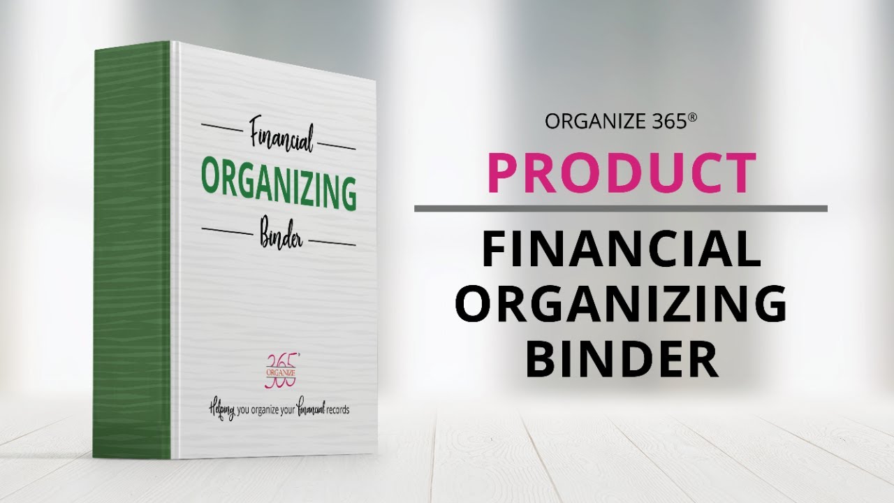 How to Organize Financial Papers | Financial Binder | Organize 365 | Lisa Woodruff