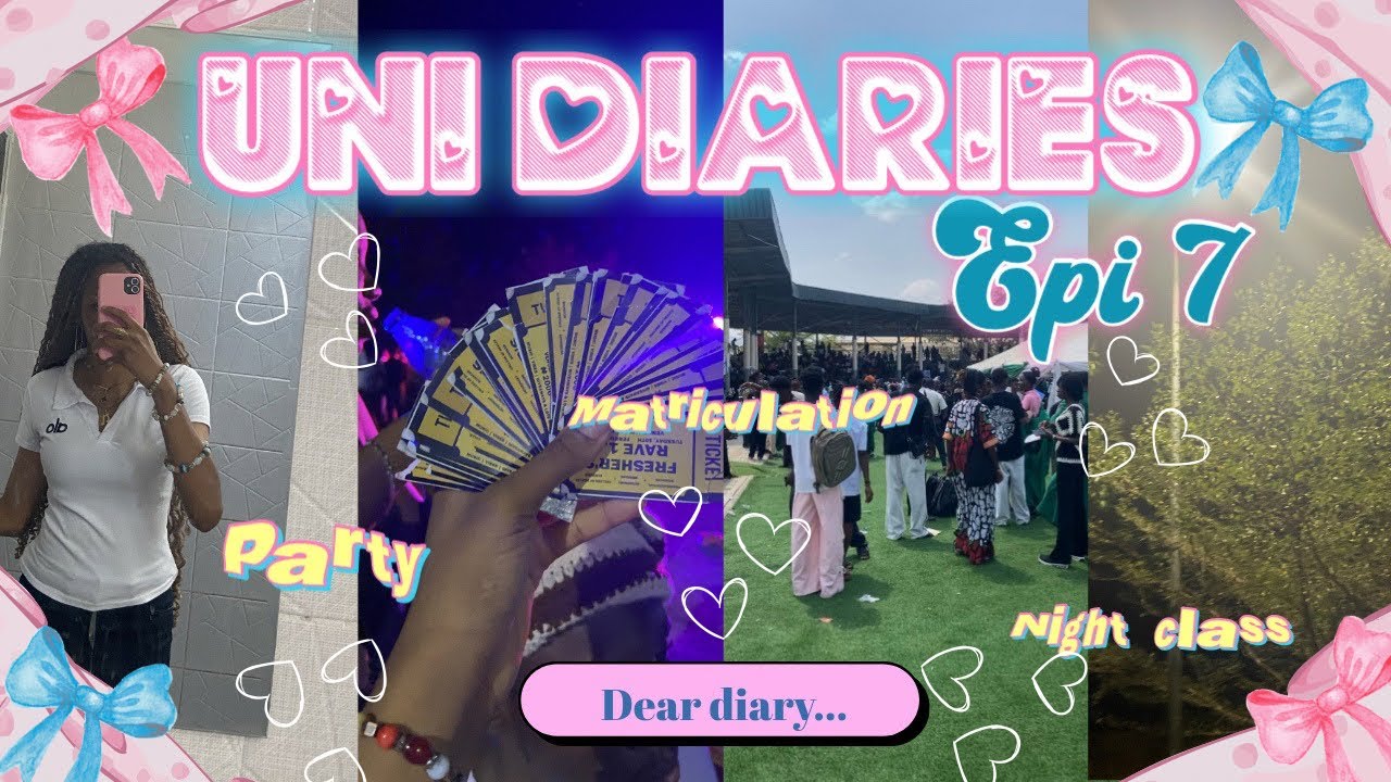 Uni Diaries: Epi 7 🎀💙 | school party | matriculation | night class