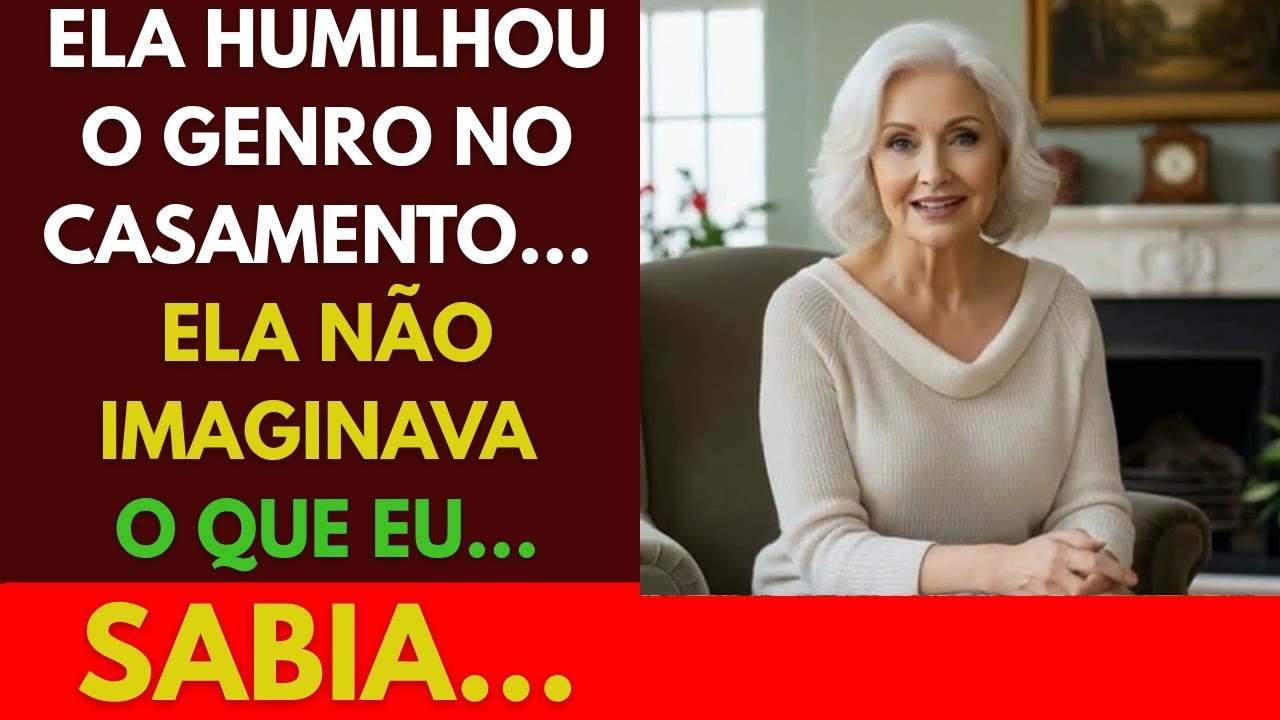 Ela humilhou o genro no casamento achando que tinha poder — não imaginava o que eu sabia