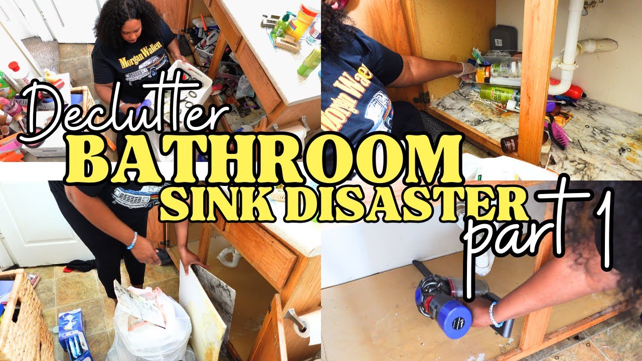 "Under Sink Declutter & Prep | Bathroom Cabinet Organization Series (Part 1)" | Cleaning Motivation