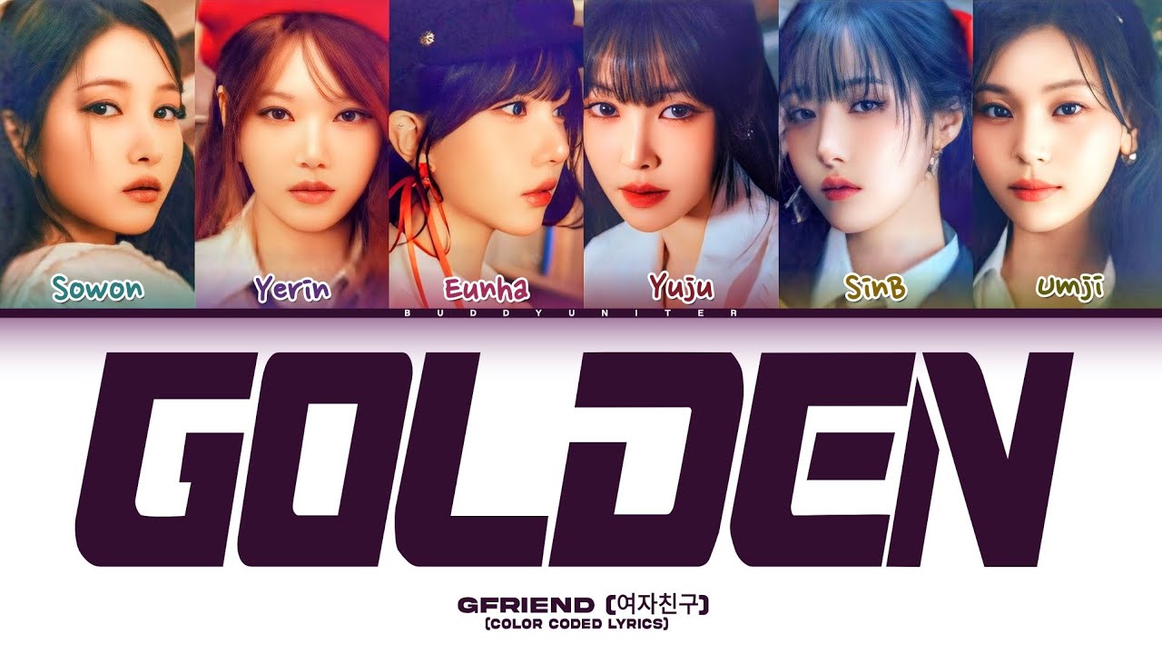 GFRIEND (여자친구) - Golden (Original by HUNTRIX) ~ Color Coded Lyrics [AI COVER]