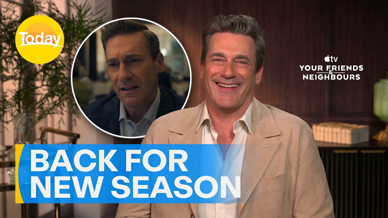 Jon Hamm on 'Your Friends & Neighbours' and viral meme | Today Show Australia