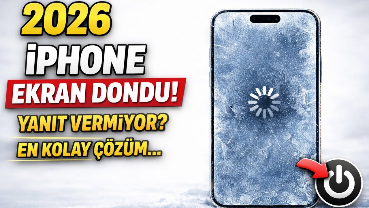 2026 İPHONE EKRAN DONDU! YANIT VERMİYOR? EN KOLAY ÇÖZÜM...