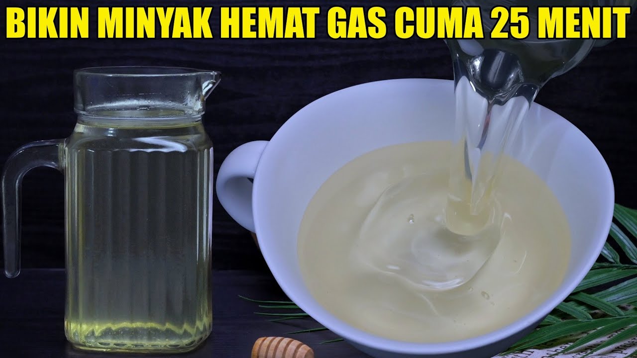 Membuat Minyak Kelapa Hemat Gas | Bikin Minyak 500 ml Cuma 25 Menit