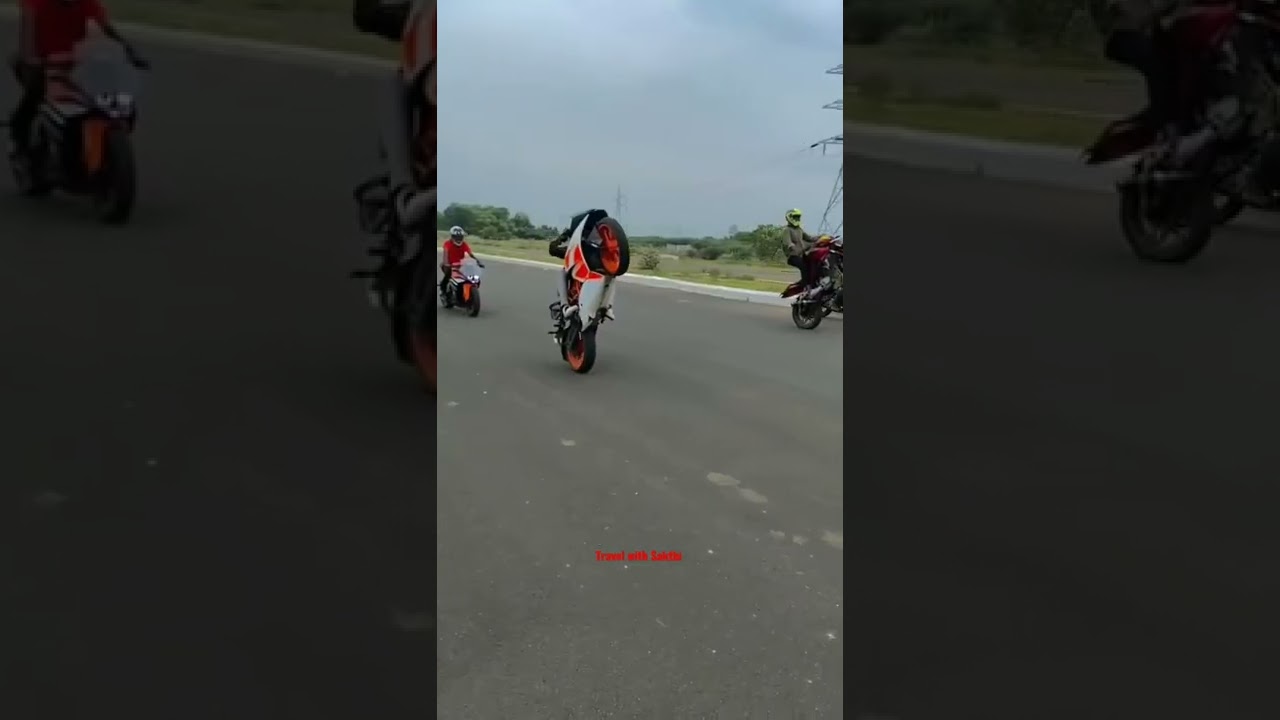 Ktm rc stunt wheeling whatsapp status tamil / biker squad / #shorts #video #stunt #viral