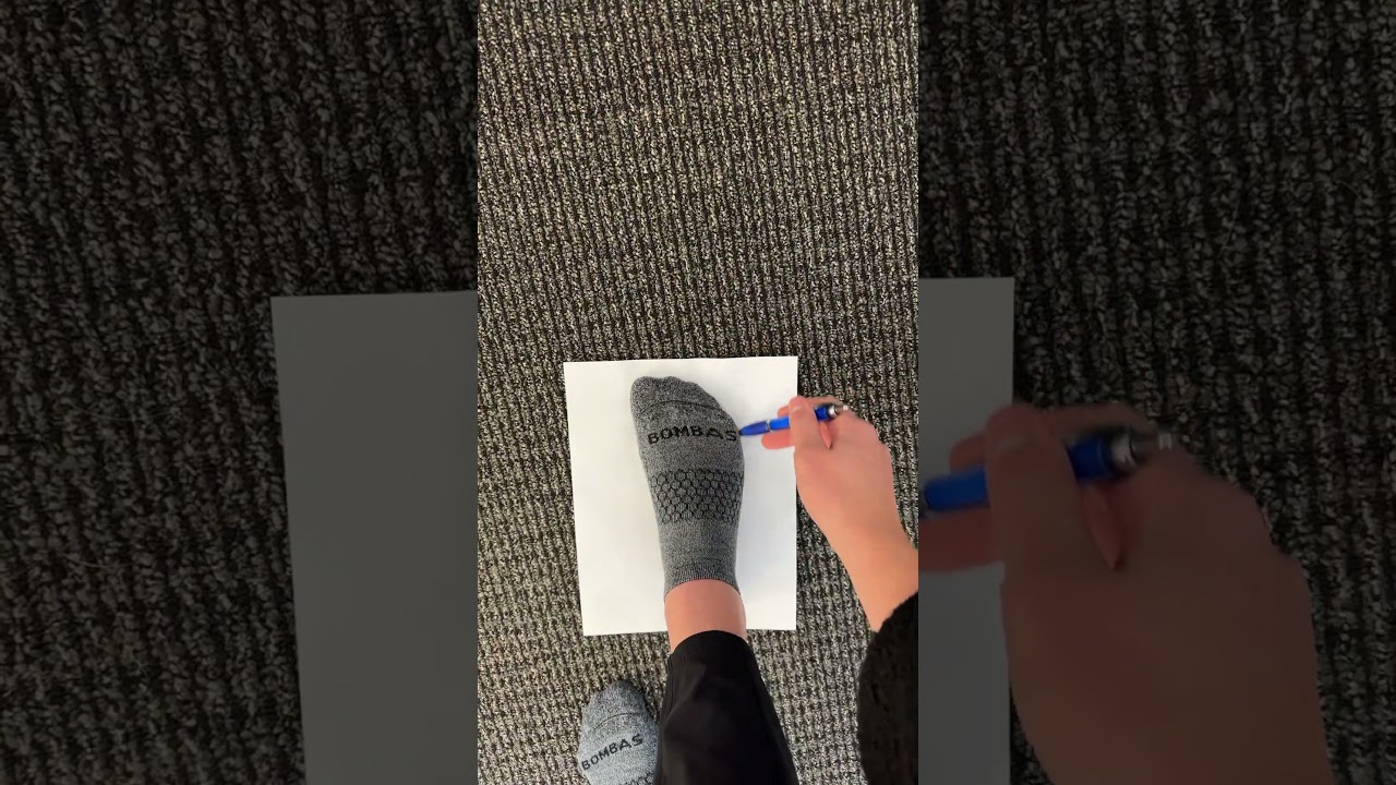 Getting your foot size to find your best fit in Minnemals.