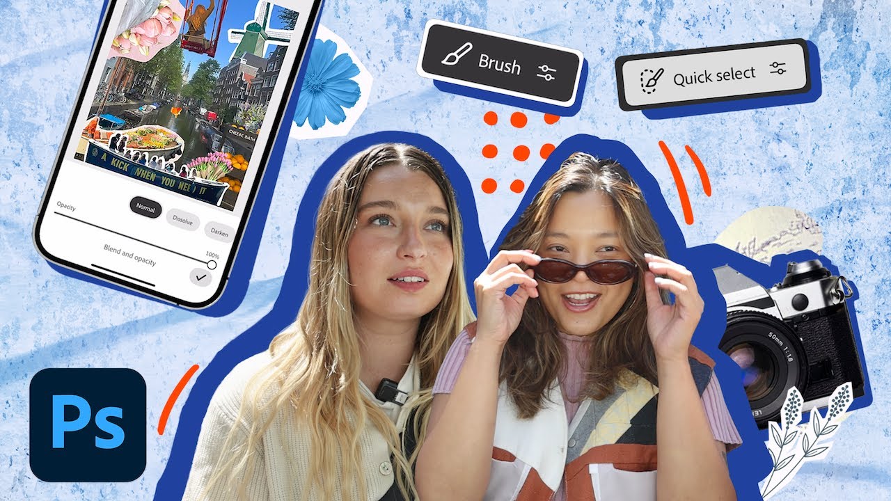 Edit With Me: Making Travel Collages on the Go | Adobe Photoshop on Mobile