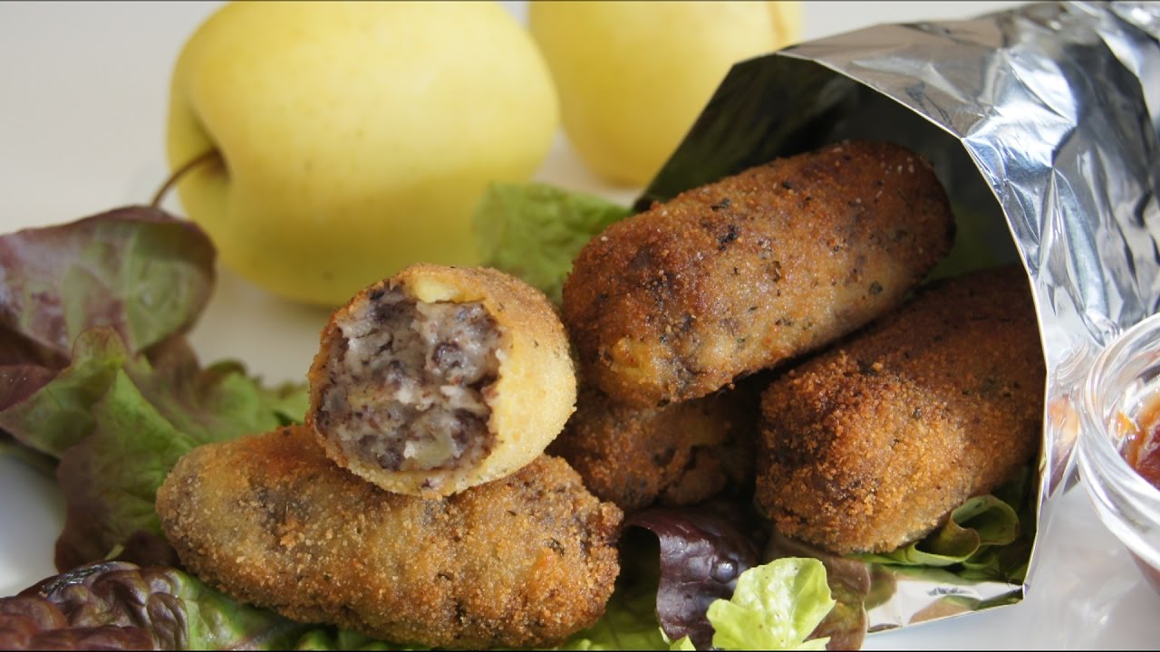 CROQUETAS DE MORCILLA Y MANZANA,DELICIOSAS!! # 392 #