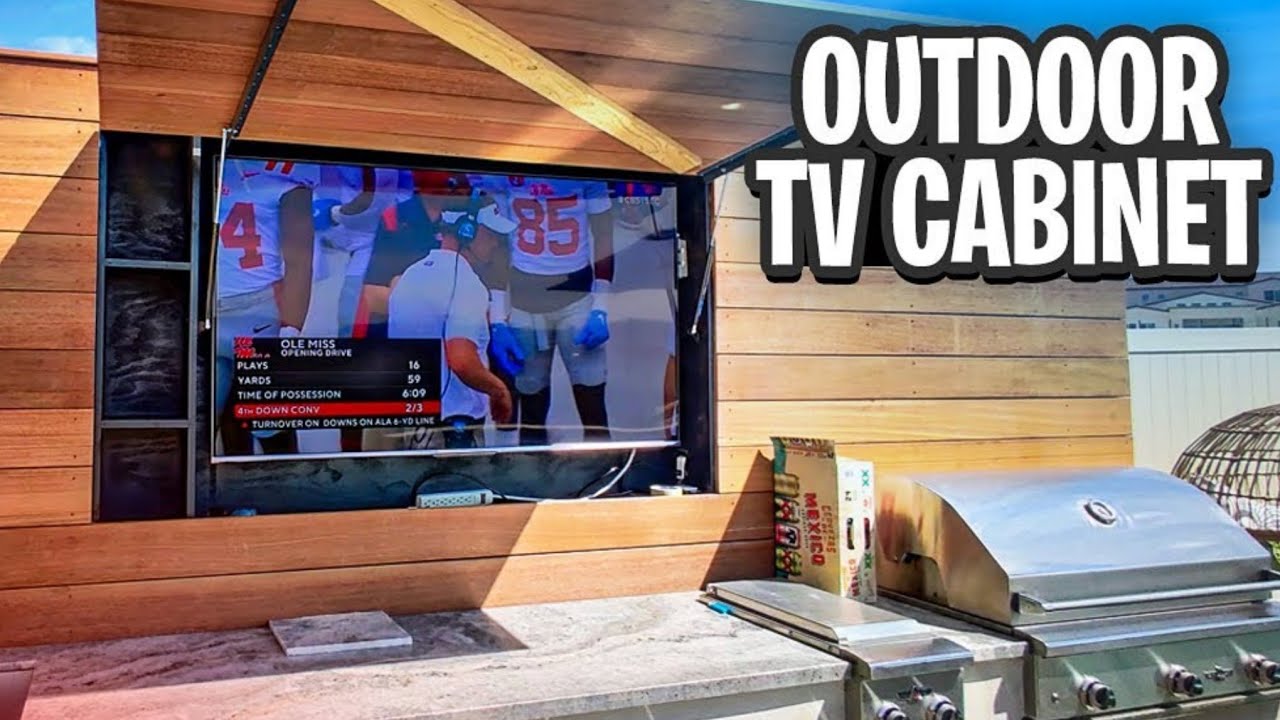 Custom Outdoor TV Enclosure & 65