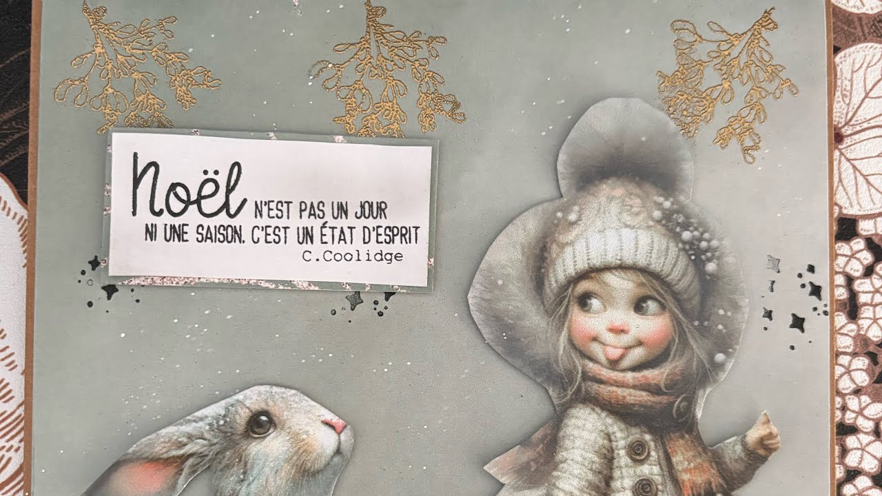 carte de noël en embossage à chaud