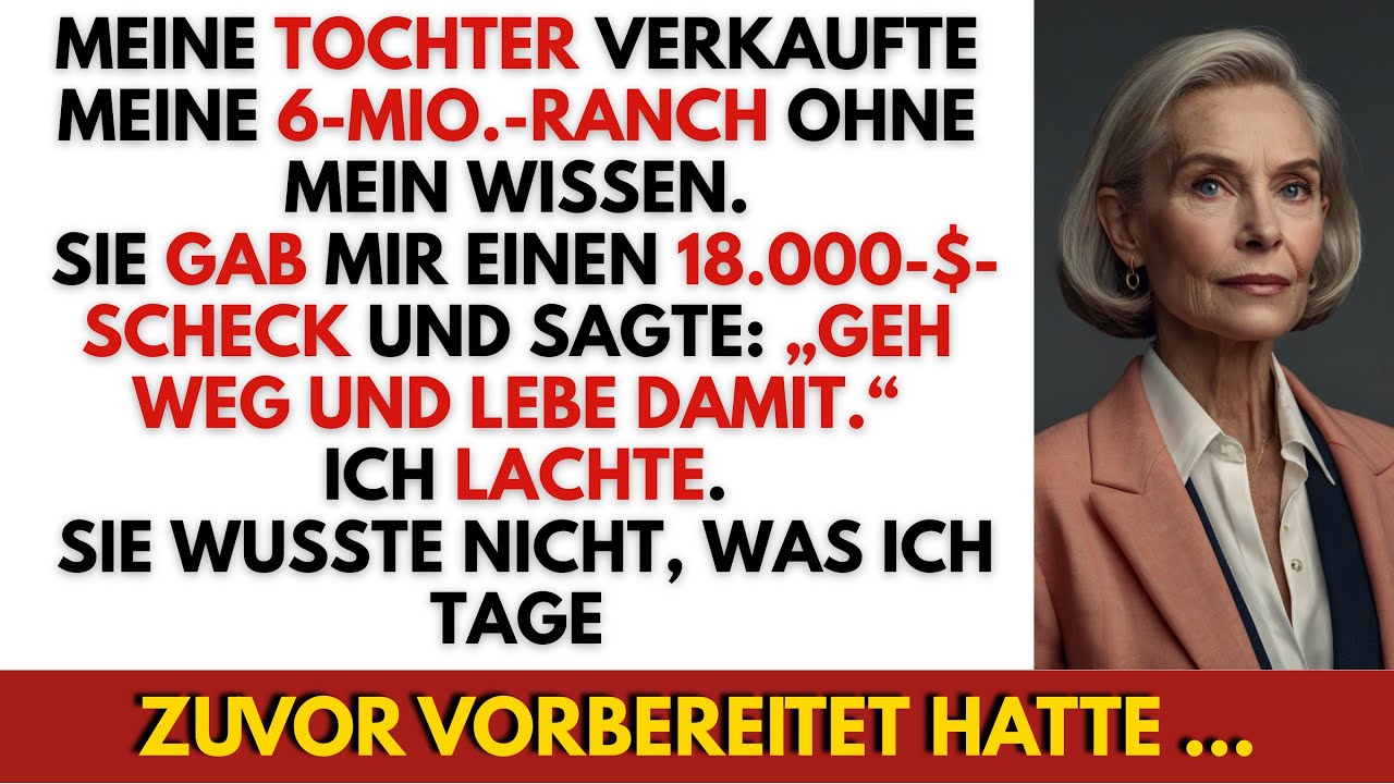Meine Tochter verkaufte meine 6-Mio.-Ranch – dann gab sie mir 18.000 $ zum Leben