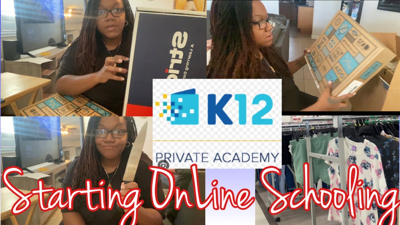 K12 virtual academy // Unboxing online schooling supplies